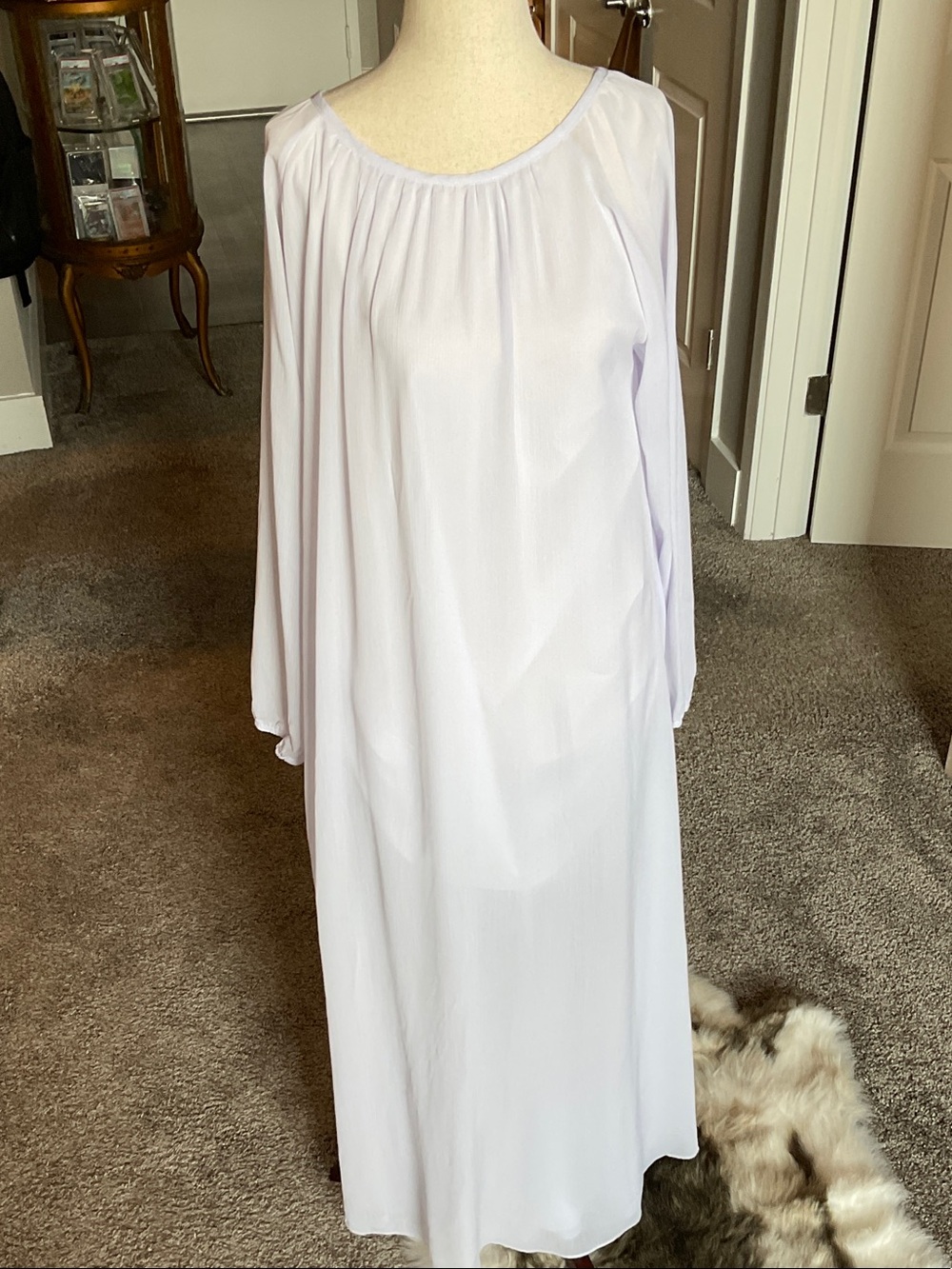 Light Lavender Long Sleeve Nightgown